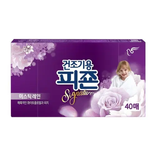 Кондиционер-салфетки для использовании в сушильной машине / Rich Perfume Dryer Sheet Mystic Rain, 40 листов Кондиционер-салфетки для использовании в сушильной машине / Rich Perfume Dryer Sheet Mystic Rain, 40 листов