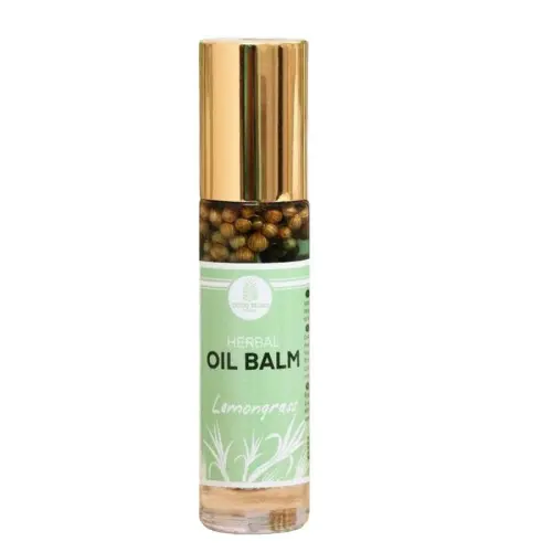 Травяной масляный бальзам с лемонграссом от тошноты и головной боли / Herbal Oil Balm Lemongrass, 10 г