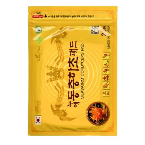 Kang Hwa Обезболивающий пластырь с корцидепсом для суставов / Silkworm Cordyceps Pad, 20 шт.