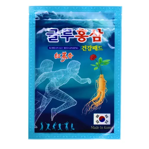 Kang Hwa Обезболивающий пластырь с глюкозамином и красным женьшенем для суставов / Korean Glu Red Ginseng, 20 шт.