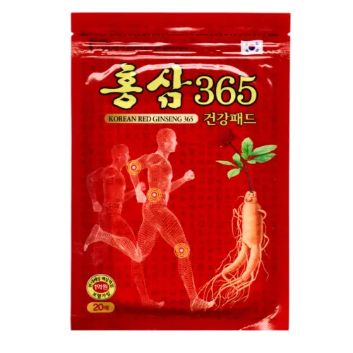 Kang Hwa Обезболивающий пластырь с красным женьшенем для суставов / Korean Red Ginseng 365, 20 шт.
