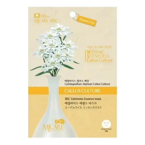 Маска тканевая с экстрактом эдельвейса / MJ Care BSC Edelweiss Essence Mask, 25 г