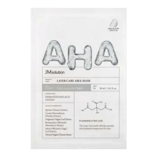 Выравнивающая тканевая маска для лица с лимонной кислотой / Layer Care Able Mask, 30 мл