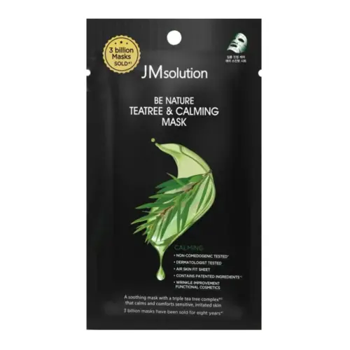 Jmsolution Тканевая маска успокаивающая с экстрактом чайного дерева / Be Nature Teatree & Calming Mask, 24 мл