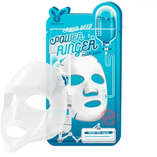 Увлажняющая тканевая маска с увлажняющим фактором / Aqua Deep Power Ringer Mask Pack, 23 мл