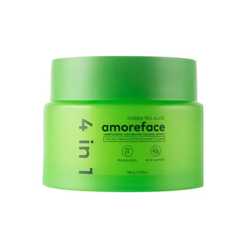 Крем для лица 4 в 1 с зелёным чаем и алоэ / Green Tea-Aloe Soothing Cream, 100 г