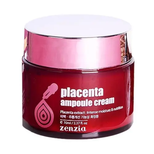 Крем для лица омолаживающий с экстрактом плаценты / Zenzia Placenta Ampoule Cream, 70 мл