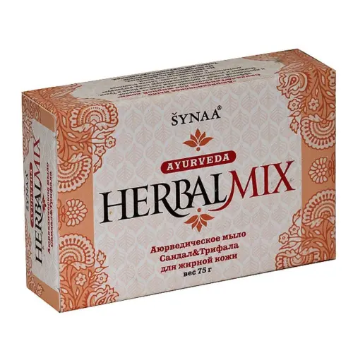 Аюрведическое мыло сандал и трифала Herbalmix, 75 г