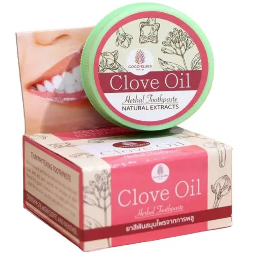 Травяная зубная паста гвоздика и ментол / Clove Oil Herbal Toothpaste, 30 г