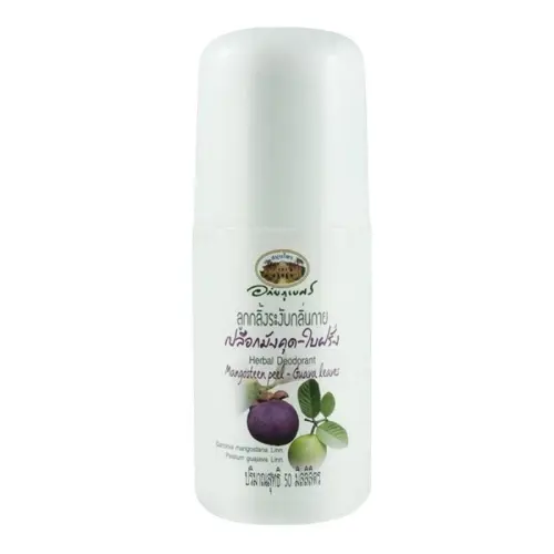 Дезодорант роликовый мангостин и гуава / Mangosteen Peel & Guava Leave Herbal Deodorant, 50 мл