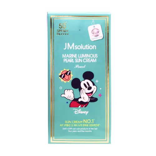 Jmsolution Увлажняющий солнцезащитный крем с жемчугом / Marine Luminous Pearl Sun Cream Pearl SPF50+/PA++++ Disney Micke...