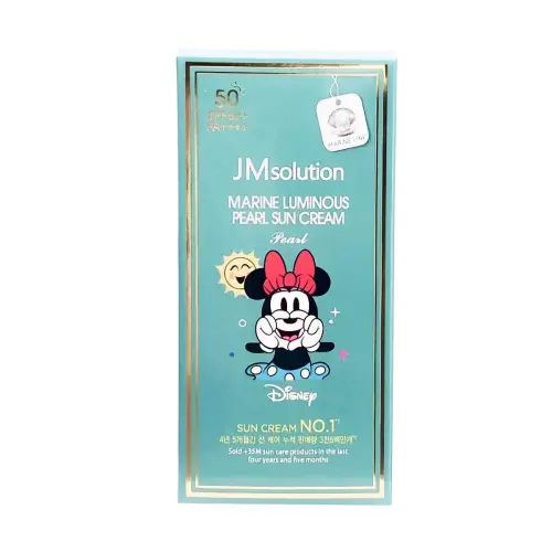 Jmsolution Увлажняющий солнцезащитный крем с жемчугом / Marine Luminous Pearl Sun Cream Pearl SPF50+/PA++++ Disney Minni...