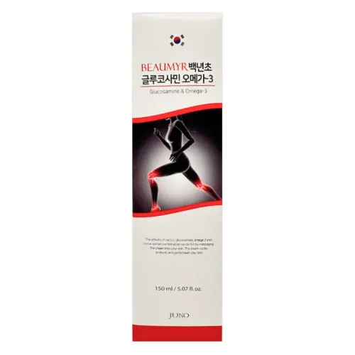 Beaumyr Спортивный массажный крем расслабляющий c глюкозамином / Glucosamine & Omega-3 Cream, 150 мл