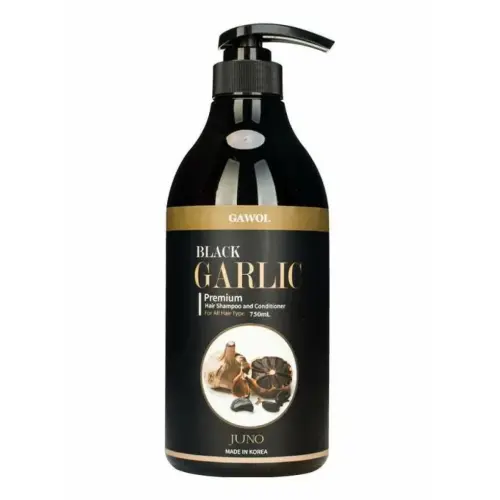 Шампунь-кондиционер 2 в 1 против выпадения волос / Gawol Black Garlic Premium Hair Shampoo and Conditioner, 750 мл