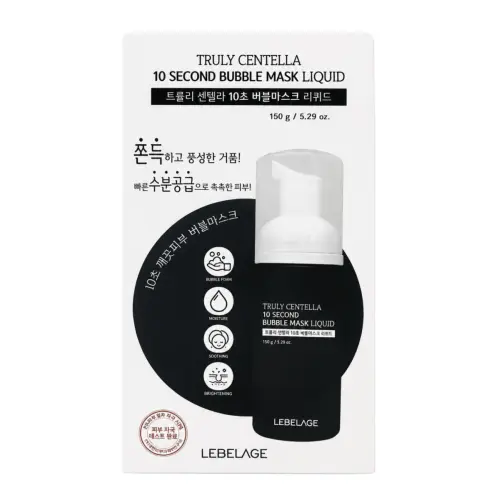Пузырьковый тонер-маска для лица с центеллой / Truly Centella 10Second Bubble Mask Liquid, 150 г