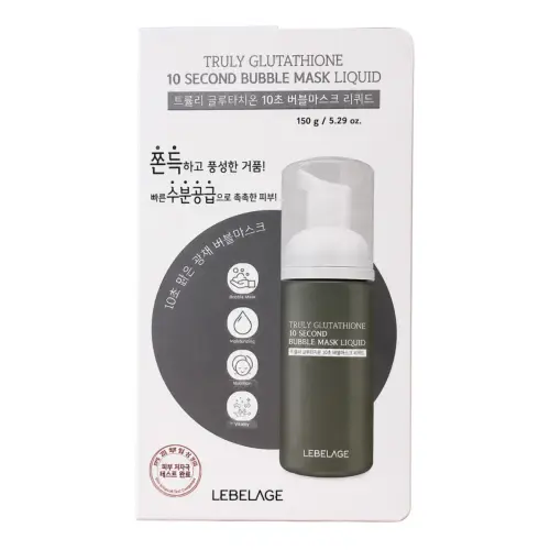 Пузырьковый тонер-маска для лица с глутатионом / Truly Glutathione 10 Second Bubble Mask Liquid, 150 г