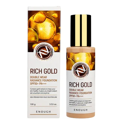 Тональная основа для лица с золотом N23 / Premium Rich Gold Double Wear Radiance Foundation SPF50+ PA+++, бежевый, 100 г