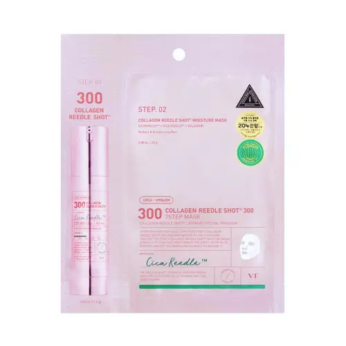 Интенсивная двухфазная маска для лица с коллагеном / Collagen Reedle Shot 300 2step Mask, 1,5 г + 27 г