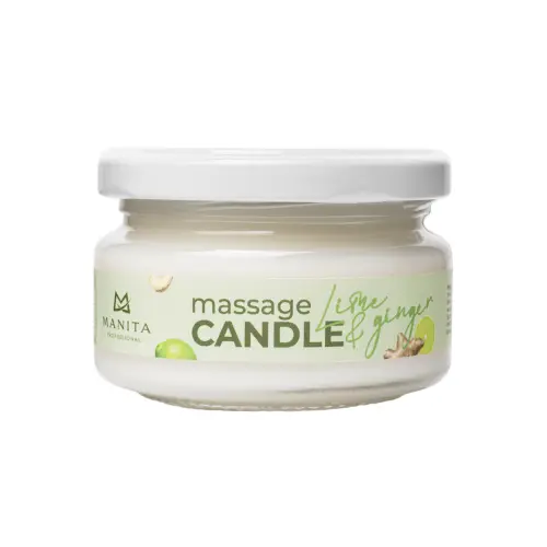 Manita Professional Свеча массажная / Lime & Ginger, 100 мл