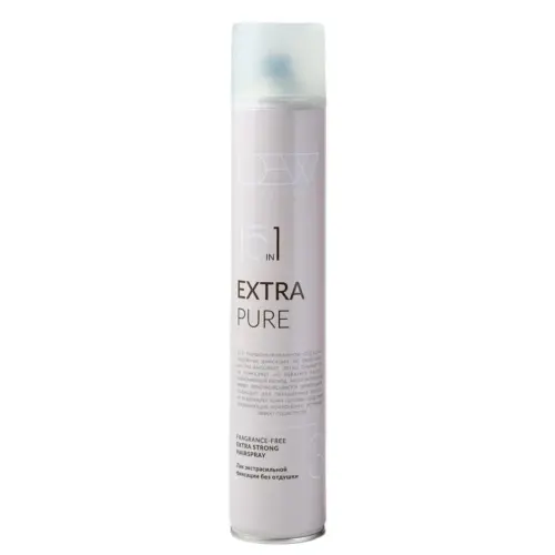 Лак для волос экстрасильной фиксации без отдушки / Extra Pure, 500 мл