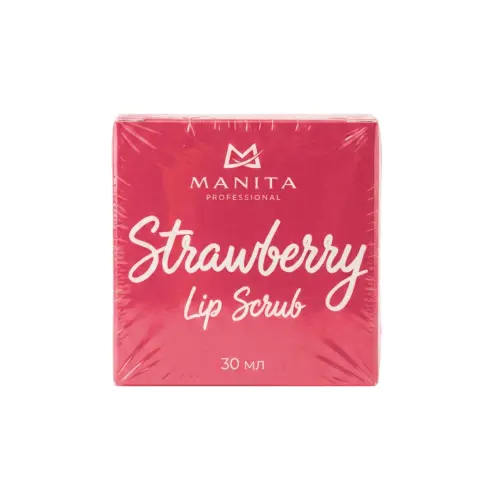 Manita Professional Сахарный скраб для губ клубничный / Strawberry Lip Scrub, 30 мл