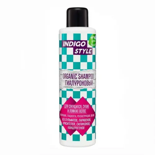 Indigo Шампунь для волос органик гиалуроновый / Style Organic Shampoo, 1000 мл