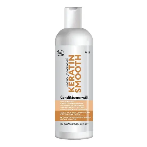Кондиционер разглаживание, ламинирование, керапластика волос / Keratin Smooth Conditioner-silk PH 5.5, 200 мл