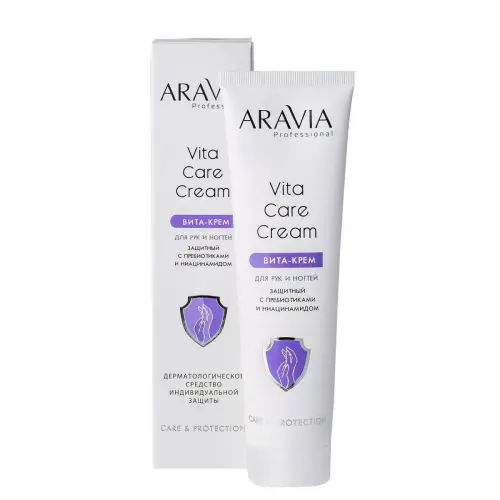 Крем для рук и ногтей защитный с пребиотиками и ниацинамидом / Vita Care Cream, 100 мл