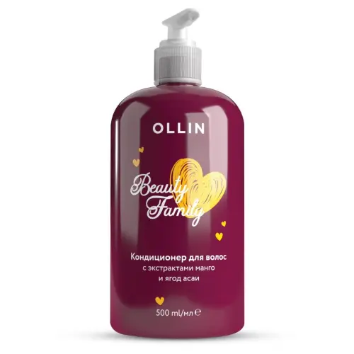 Кондиционер для волос с экстрактами манго и ягод асаи / Beauty Family, 500 мл