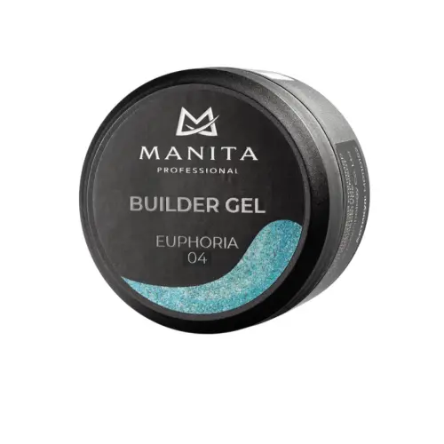 Manita Professional Гель моделирующий для ногтей с хлопьями юки / Builder Gel Euphoria №04, 15 мл